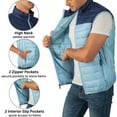 thumbnail image 6 of Alpine Swiss Clark Mens Puffer Vest Down Alternative Water Resistant Packable Outerwear Zip Up Pockets Warm Versatile Layer, 6 of 8