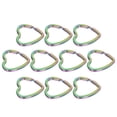 thumbnail image 2 of LetCart 10PCS Llavero Diseño En Forma De Corazón Aspecto Colorido Mano De Obra Fina Llavero De Alta Dureza, 2 of 14