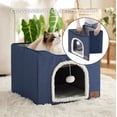 thumbnail image 4 of Cama para gatos Bedsure Cat Cave para gatos de interior con almohadilla rascadora B, 4 of 6