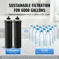 thumbnail image 4 of KFFKFF Water Purification Unit, Gravity-Driven, 2.25G Capacity in 304 Stainless-Steel Housing,Efficient in Lead and Chlorine Reduction up to 99%, Equipped with2 Carbon Filters and Liquid Level Faucet, 4 of 9