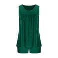thumbnail image 4 of Ensembles Assortis pour Femmes 2 Pcs Pyjama Confortable à Col Rond Manches Courtes Ensemble de Sport pour Femmes en Liquidation, 4 of 6