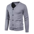 thumbnail image 1 of Suéter Cárdigan Moda De Hombre Abrigo Sweater Camisa De Lana, 1 of 4