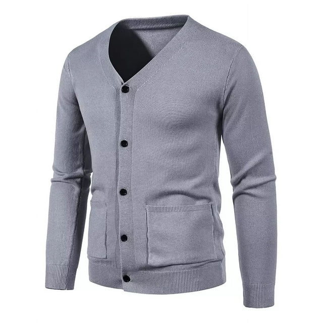 Suéter Cárdigan Moda De Hombre Abrigo Sweater Camisa De Lana