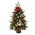 thumbnail image 2 of Mini Christmas Tree with LED Lights Hanging Ornaments DIY Desktop Xmas Tree Decorations Battery Operated Artificial Christmas Tree, 2 of 8