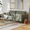 thumbnail image 2 of Pemberly Row Modern / Contemporary Performance Velvet Sofa in Silver, 2 of 6