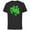 Black, variant on Marvel Hulk Outline Four-Leaf Clovers Green St Patrick’s Day - Short Sleeve Cotton T-Shirt for Adults - Customized-Black