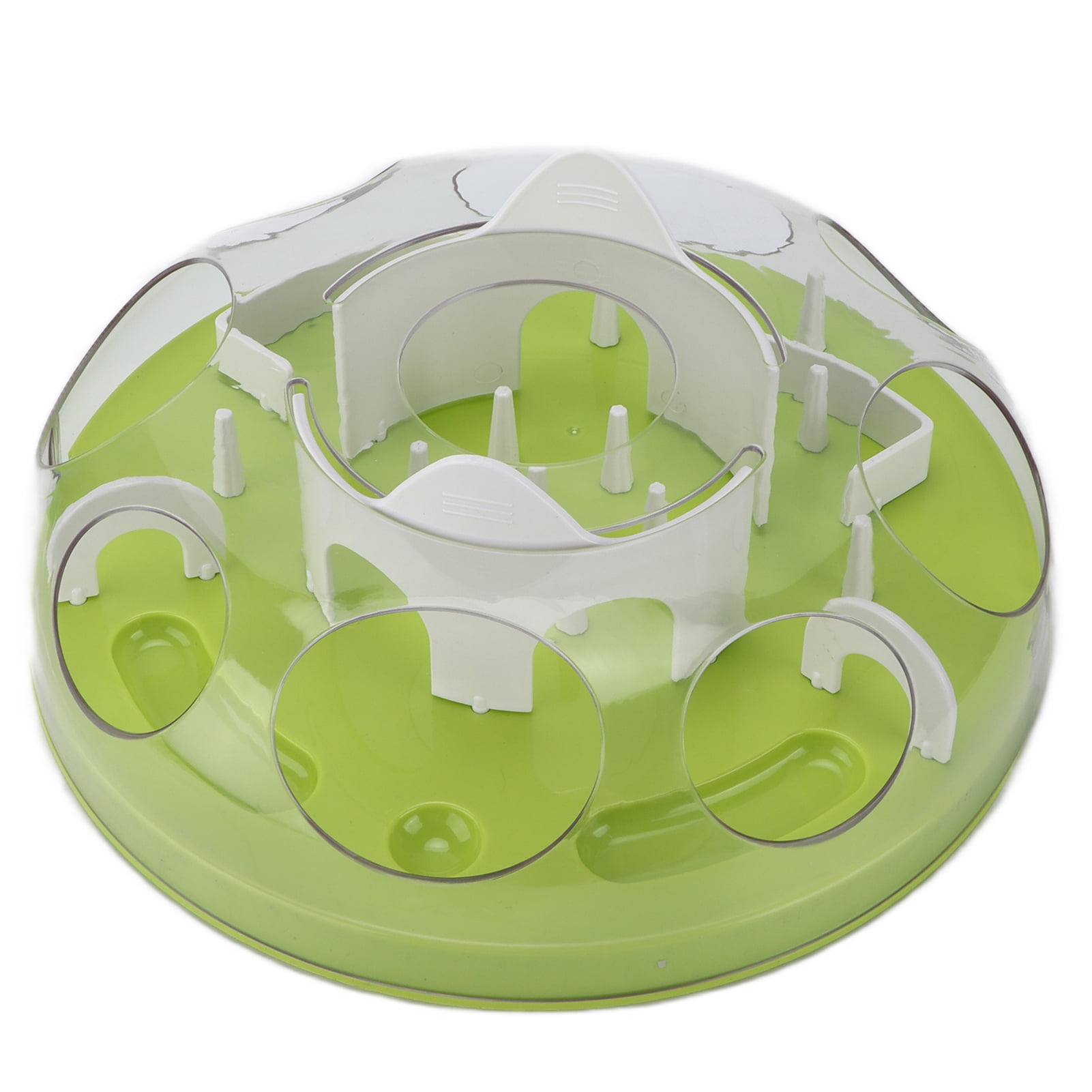 BIMZUC Pet Maze Slow Food Toy Interactive Puzzle Feeder for Cats and Dogs, Detachable Plastic Treat Dispenser Bowl for Digestion, Blue (11.8 inches / 30 cm)