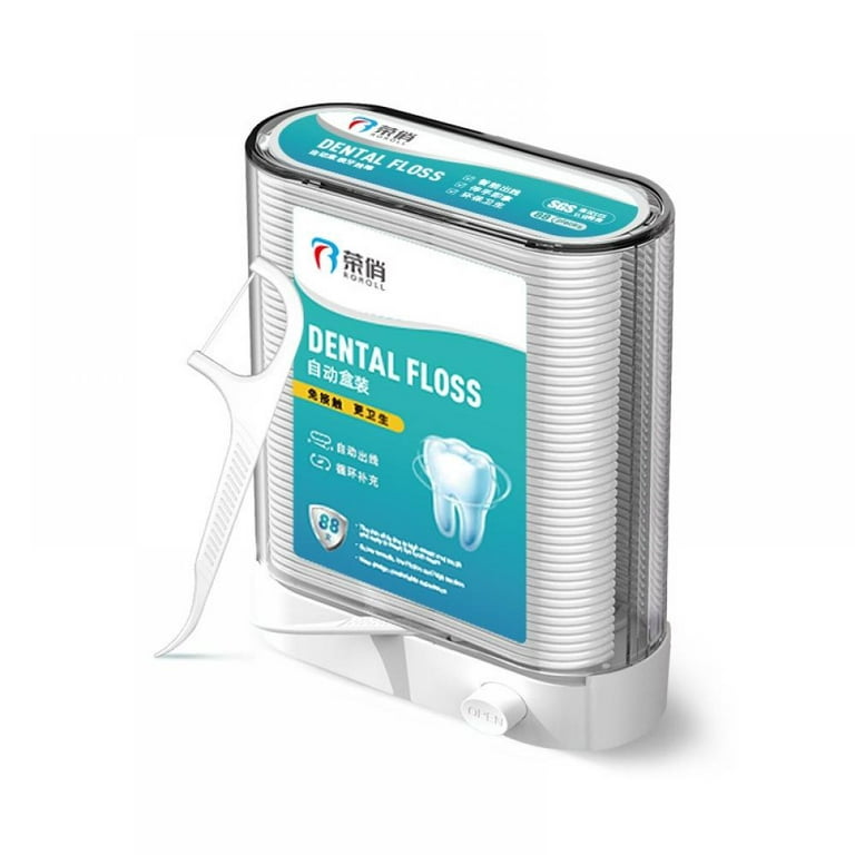 Portable Dental Floss Picks Case 2 Box,Holy Rose Brazil