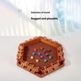 thumbnail image 3 of Jouets-cadeaux Shut The Box Jeu de Société de dés en Bois pour 6 Joueurs, Jeu Classique de Mathématiques de Table et Strategy Game avec Construction en Bois Robuste, Réunions de Famille Camping Voyage Cadeau de Vacances pour Tous, 3 of 6