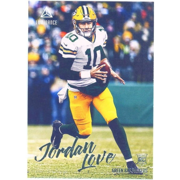 NFL 2020 Panini Chronicles Luminance Jordan Love Trading Card #204 (Rookie)