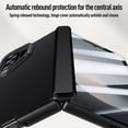 thumbnail image 5 of Dteck for Samsung Galaxy Z Fold 6 Case with Hinge Protector & Camera Ring Kickstand,Luxury PU Leather Hard PC Phone Case Full Body Shockproof for Samsung Z Fold6,Blue+Privacy Screen Protector, 5 of 5