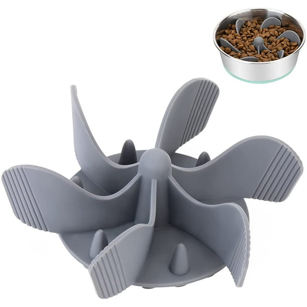 Slow Feeder Dog Bowls Insert [38 Octopus Suction Cups] Super Firm Slow
