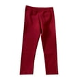 thumbnail image 1 of XDZJLR Pantalons pour Filles, Leggings Mignons et Doux pour Enfants, Pantalons Rouges 9-10 Ans, 1 of 3