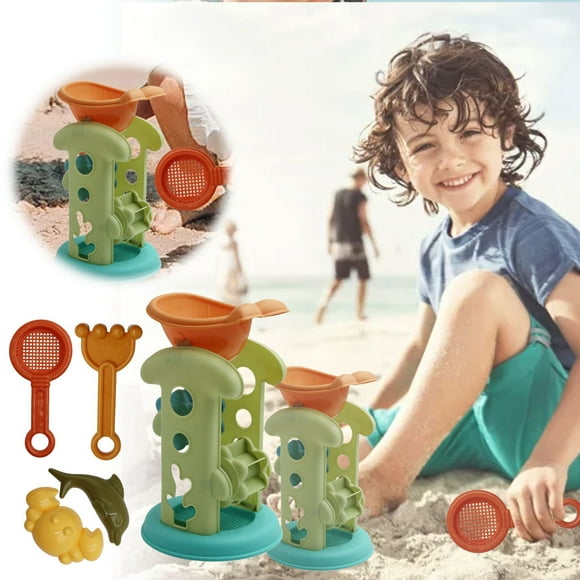 TIELUTT Ensemble de Jouets de Plage pour Enfants Minuterie de Sable Jouets Éducatifs de Plein Air Entraîneur de Natation compatible avec Machine Piscine et Eau de Plein Air Sable pour Tout-Petits de 3 à 5 Ans Pelle pour Enfants Seaux de Pâques pour Enfant