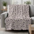 thumbnail image 2 of Purple Floral Blanket Soft Cozy Warm Throw Blanket for Couch, Plush Fuzzy Flannel Fleece Blankets for Sofa, Spring Plants Flowers Vintage Rustic Bed Blankets Lightweight Gifts for Women, 50"x80", 2 of 9
