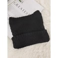 thumbnail image 4 of Lava Knit Cat Ear Beanie for Women, Soft Warm Striped Winter Hat, 19"-23" Universal Fit, 4 of 6