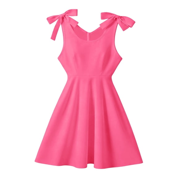 Vividxx Girls Summer Dress Printed Tie Strap Dress For Tweens Lightweight With Cute Pattern Cute Girl Outfits Clothes
