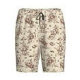 thumbnail image 6 of Daiia Cowboy Sitting On Cow Back Mens Woven Stretch Pajama Short,Short Pajama Pants-X-Large, 6 of 7