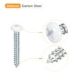 thumbnail image 4 of ST3.5x25mm White Screws Self Tapping Screws, 25 Pack Pan Head Phillips Wood Screws for Woodworking, 4 of 5