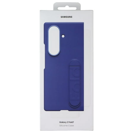 Open Box Samsung Official Silicone Case and Film for Galaxy Z Fold7 - Navy