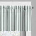 thumbnail image 5 of Ambesonne Modern Valance & Curtain, Thin and Bold Stipes, 55"x45", Pale Sage Green White, 5 of 6