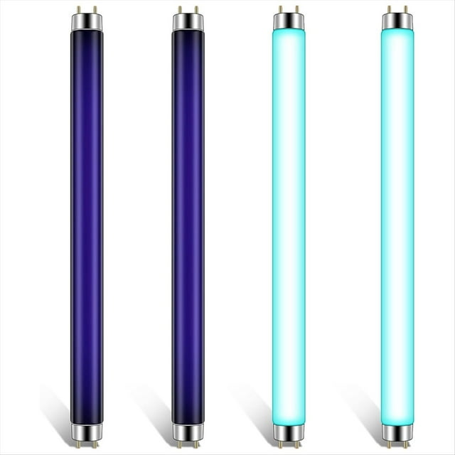 Bombillas de Repuesto T8 para Matamoscas, 10 W, para Matamoscas Electrónico de 20 W, Atrae Eficazmente (Paquete de 4)