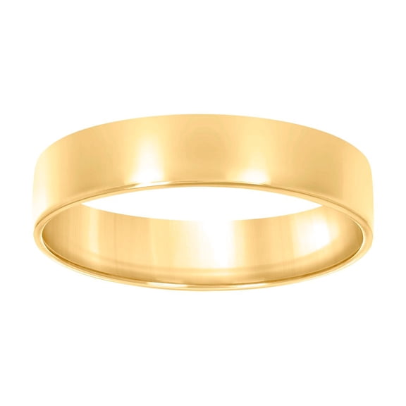 925 Sterling Silver Unisex 6mm Size 7 Yellow Flat Comfort-fit Wedding Engagement Band Ring Engagement Ring for Women and