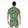 thumbnail image 2 of Watercolor Cactus Plant Short Sleeve Men'S Rompers, Cactus Planter Gardening Casual Summer Jumpsuits Outfit, 2 of 4