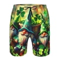 thumbnail image 3 of Balery St. Patrick's Day USA Flag Traje de Baño Estilo Hawaiano para Hombre, Shorts de Secado Rápido con Bolsillos-3X-Large, 3 of 6