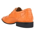 thumbnail image 3 of LIBERTYZENO Mens Oxford Formal Dress Shoes For Adult Male, Orange, 3 of 7