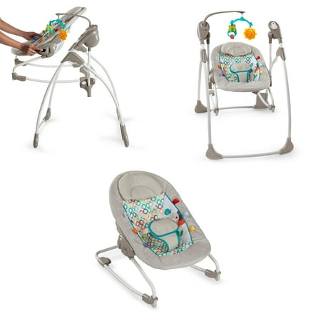 Bright Starts Rock and Swing 2-in-1 Seat - Jungle Stream