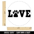 thumbnail image 2 of Love Paw Print Dog Cat Pet Text Self-Inking Rubber Stamp Ink Stamper - Fuchsia Ink - Mini 1/2 Inch, 2 of 7