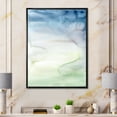 thumbnail image 2 of Designart 'Pastel Abstract With Green Dark Blue and White Spots' Modern Framed Canvas Wall Art Print, 2 of 5