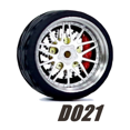 thumbnail image 1 of Carlomo Roues 1/64 pour Modèle de Voiture D-Class 2 Ensemble de Détail en Alliage Pièces de Réparation avec Pneus en Caoutchouc Disques de Frein Adultes Passe-Temps D021, 1 of 6