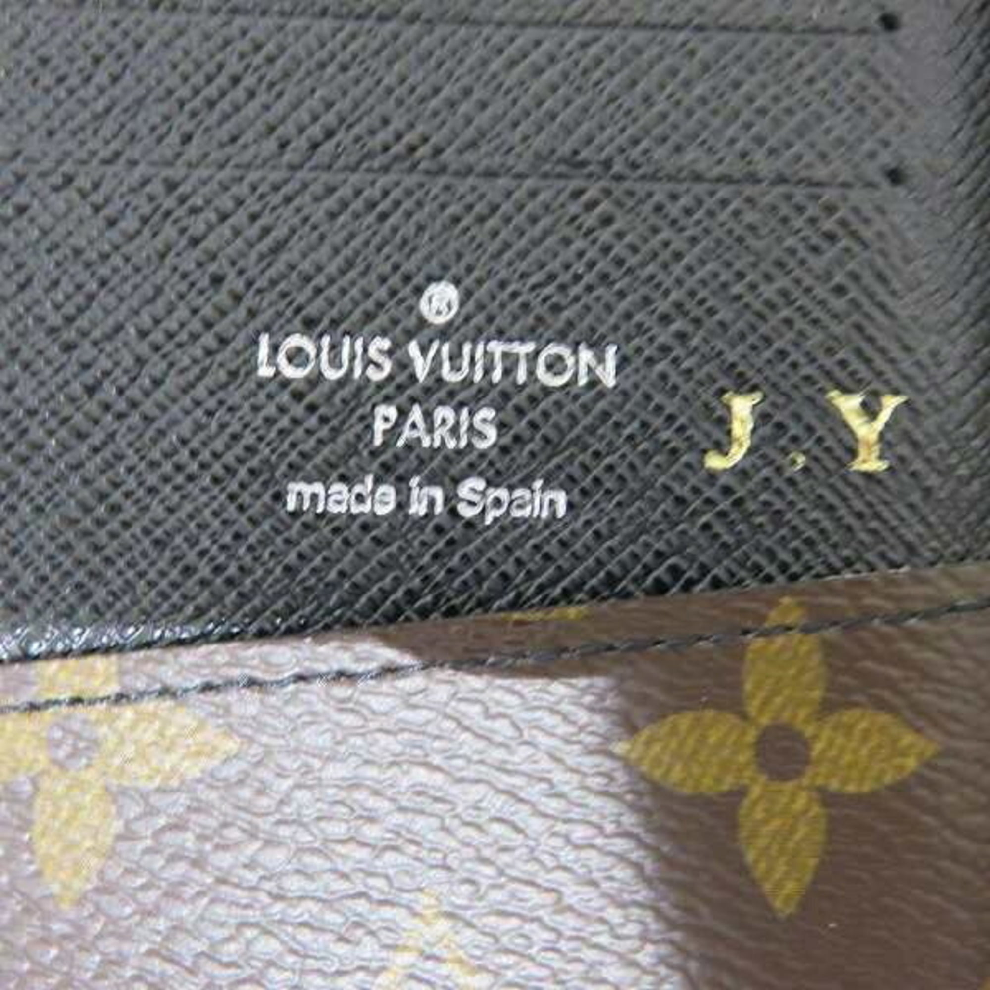 LOUIS VUITTON purse Ｍ60109 Macassar zippy wallet Vertical