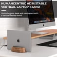 thumbnail image 2 of Soporte para Laptop HumanCentric Vertical Ajustable en Nogal Negro, 2 of 8