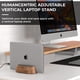 thumbnail image 2 of Soporte para Laptop HumanCentric Vertical Ajustable en Nogal Negro, 2 of 8