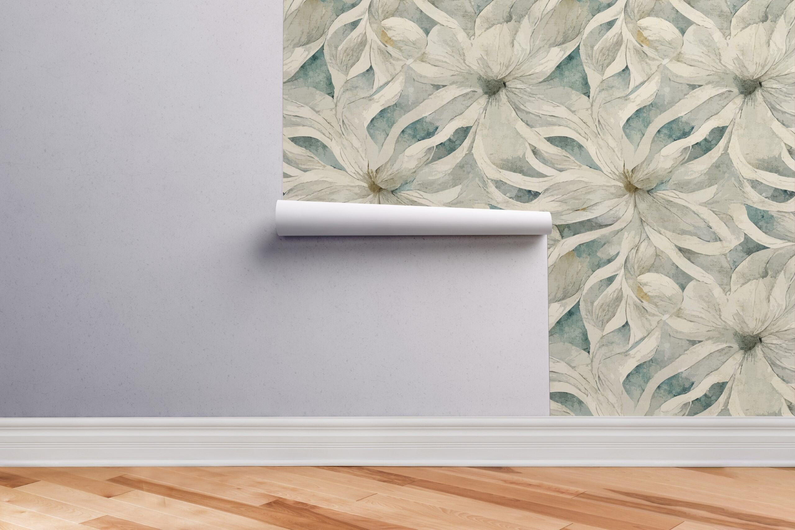 Wall Wear Peel and Stick Wallpaper Roll – 17.5" x 216" Urban Stems Design - Removable Vinyl Wallpaper – Anti-Air Bubble, Renter-Friendly, Self-Adhesive – Easy to Apply & Remove – Modern Home Décor