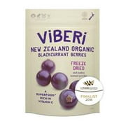 Organic Blackcurrant Freeze Dried Berries from Viberi, Non-GMO, Gluten-Free, 120g
