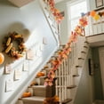 thumbnail image 7 of Fall Decor Fall Maple Leaf Garland,5.74Ft Artificial Maple Leaf Autumn Hanging Fall Leave Vines Halloween Thanksgiving Festival Decoration Fireplace Outdoor Home Indoor Decor, 7 of 7