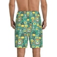 thumbnail image 3 of Bixox Men's Animals with Leaf printed lightweight casual shorts, soft sleep shorts with pockets., 3 of 7