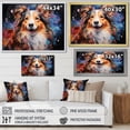 thumbnail image 4 of Designart "Portrait Of The Shetland Sheepdog I" Animals Dog Floater Framed Canvas Prints, 4 of 5