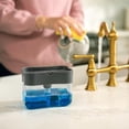 thumbnail image 4 of Dish Soap Dispenser and Sponge Holder for Kitchen Sink, Sponge Included, 13 Ounces, Grey, 4 of 7