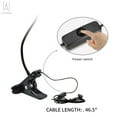 thumbnail image 3 of Gustave LED Black Clamp Flexible 360√Ç¬∞ Gooseneck Reading Light Desk Lamp, 3 of 11