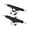 Black & Chrome, variant on Dynamic Fingerboard Trucks - 32mm Chrome