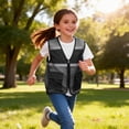 thumbnail image 5 of BOOMNY Toddler Boys Sleeveless Hi Vis T Shirts Reflective High Visibility T-Shirts Loose Mesh Vest, Sizes 5-6 Years, 5 of 8