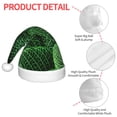 thumbnail image 4 of Honeii Natural Green Leaves Print Hat Santa Claus Hat For Xmas Party, Christmas Caps For Boys Girls Child,Christmas Beanie, 4 of 6