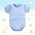 thumbnail image 4 of Barboteuse d'Été pour Bébé Garçon pour Garçons 95 % Polyester 5 % Élasthanne à Manches Courtes Col Rond Short Barboteuse 1 Pce, 4 of 6