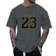 thumbnail image 1 of Camiseta personalizada con estampado alfanumérico para hombre - Cuello redondo y manga corta - Mezcla de algodón, nombre/número personalizado para regalos únicos, 1 of 7