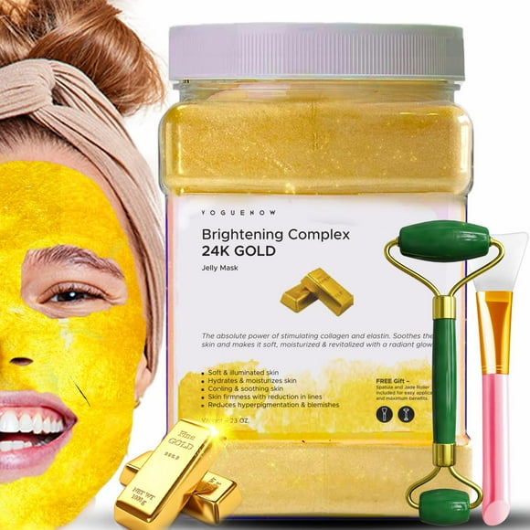 Mascarilla facial en gelatina VogueNow Nourish Glow, rosa búlgara, 680 ml
